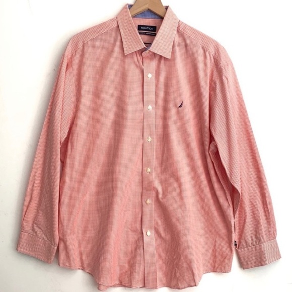 Nautica classic fit ocean washed check men’s shirt - Picture 1 of 11